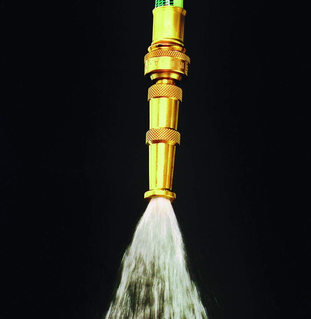 Dramm 12380 Heavy-Duty Brass Adjustable Hose Nozzle : Watering Nozzles : Garden & Outdoor