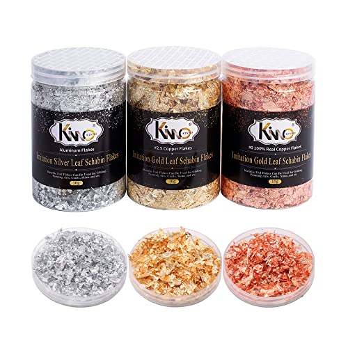 Gold Foil Flakes for Resin,30g Gold Leaf Flakes for Nail Art, Painting