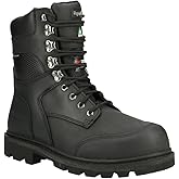RefrigiWear Mens Platinum Leather Insulated Waterproof Work Boot Full Grain Buffalo Safety Toe Non Slip Vibram IceTrek