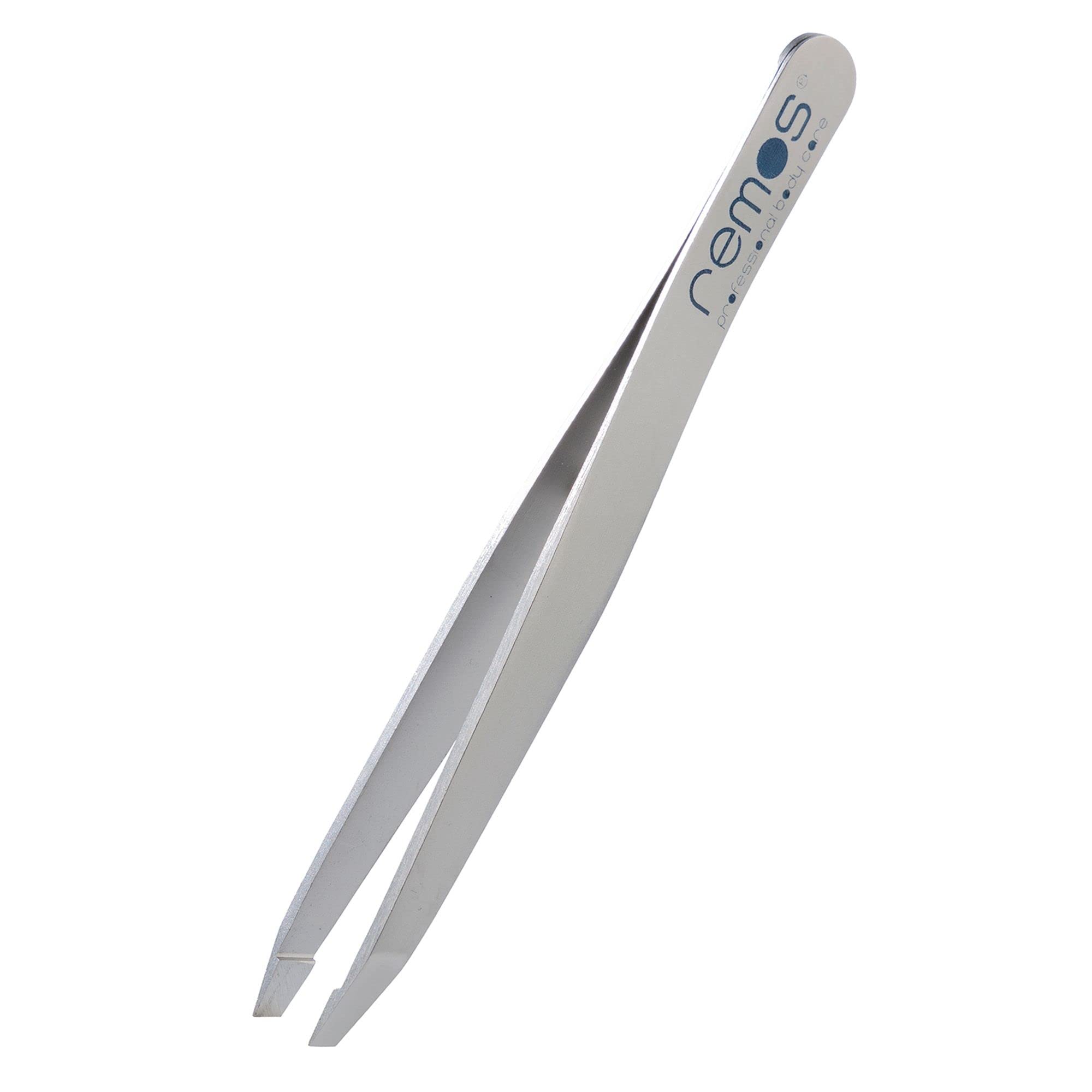 REMOS Professional Eyebrow Tweezers Made of Stainless Steel in Satin