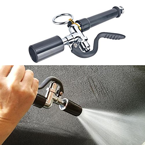 Pre-Rinse Commercial Faucet Pull-Out Kitchen Hand Shower Head Dishwasher Pre-Rinse Floor Washer High Pressure Water Tap Nozzle Black - Thumbnail 6