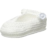 Jefferies Socks Baby-Girls Newborn T-Strap Mary Jane Crochet Bootie
