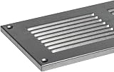 EUROPLAST 500x100mm Galvanised Metal Air Vent Grille Cover with Insect Mesh view 5