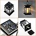 Falove 4PACK Vintage Waterproof Outdoor Solar Powered Twinkle Warm White LED Candle Light, Garden Decoration Umbrella Tree Lantern Hanging Lamp