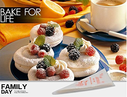 Jechery 32 Pieces Stainless Steel Cake Piping Icing Nozzles Tips Kit Set with 2 Reusable Piping Bags,2 Nozzle Converter and 2 Flower Nails, 100 Pieces One-Time Use Pastry Bag for Cookies Cake Decorating Tools