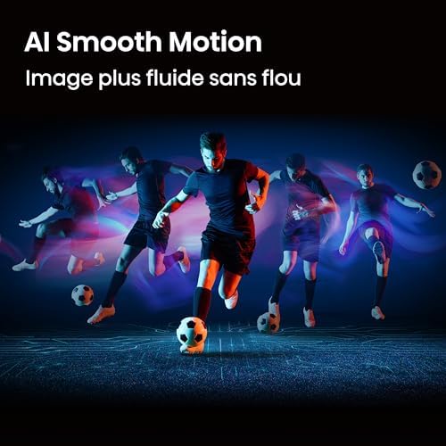 55E7S Pro - TV QLED 55" (139 cm), 4K UHD, 144Hz Natif, Dolby Vision IQ & Atmos, HDMI 2.1, FreeSync Premium, Smart TV VIDAA U9.5, Contrôle Vocal Alexa Intégré, Modèle 2026
