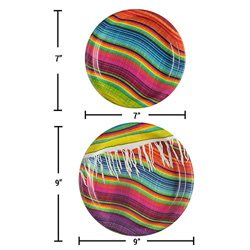 Serape Fiesta Party Supplies Kit16 Guests Serape Tableware Party