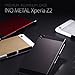 Motomo 61Z2PCIMAC-SI Brushed Aluminum Metal Protective Case for Sony Xperia Z2 - Retail Packaging - Titanium Silver/Black