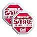 SABRE Wireless Window Glass Vibration Alarm With High and Low Sensitivity Settings, 115dB, Audible Up To 700-Feet (213-Meters), Includes SABRE Home Security Decal, Battery Test Button, 2-Pack