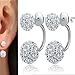 NEARTIME ❤️Women Earrings, Clearance Fashion Holiday Sale Women Jewelry Rhinestone Austria Crystal Pendant Hoop Earrin