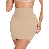 JOYSHAPER Shapewear Dress Slip for Under Dresses Half Slip Tummy Control High Waist Slip Skirt Body Shaper