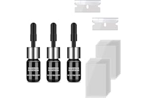 YOMAGINE 3 Pcs Windshield Crack Repair Kit, Automotive Glass Nano Repair Fluid Solution, Car Scratch Remover, Window Screen Repair Kit