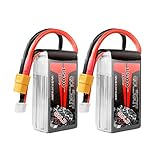 GOLDBAT 3S 11.1V 1500mAh 100C Softcase Lipo Rechargeable Battery with XT60 Plug for RC Car, Skylark m4-fpv250, Mini Shredder 200, Qav250, Vortex, Airplane Helicopter Drone and FPV (2 packs)