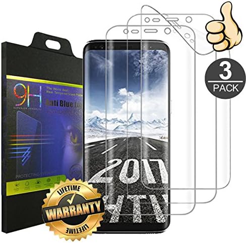 Galaxy S8 Plus Screen Protector, VOKOLY [ 3 Pack ] [Full Coverage] [Anti-Bubble] [Easy Installation] [HD Ultra Clear] [Soft Film] Screen Protector for Samsung Galaxy S8 Plus [S8 Plus(6.2")]