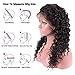 BEAUFOX Deep wave Lace Frontal Wigs Pre Plucked Human Hair Lace Front Wigs with Baby Hair Remy Human Hair Wigs for Women (14in Front Wigs, Natural Color)