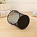 Zmaomaoy ARDOUR VAN Sudopo AIMI 2pcs Black Round Steel Mesh Pen Container Pencil Cups Desk Organizers Holders 3.5 inch for Home Office