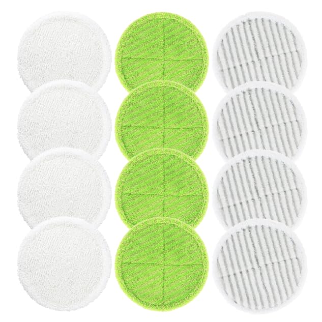 LTWHOME Replacement Mop Pads Set Fit for Bissell Spinwave 2039A 2124, Elicto ES-200, ES-530, (Pack of 12)