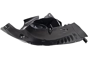 TRQ Front Left Forward Inner Fender Liner Compatible with 2008-2011 Mercedes-Benz C300 C350