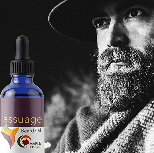 Natural Beard Oil for Healthy Beard Growth and Facial Skin with Jojoba, Vitamin E- Contains 10 Therapeutic Oils to Nourish, Cleanse and Condition Facial Hair - Great for Skin and Beard Alike