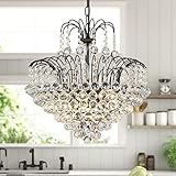 WUZUPS Crystal Chandelier Pendant Flushmount