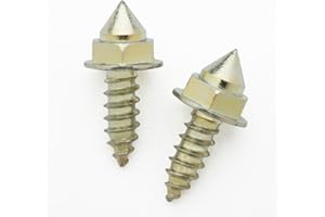 INS Products carbide Rock Grabrz Boot Studs - Screw-in Traction Cleats + Installation Tool, for Wading Boots, Ice Fishing, Trekking, Mountaineering, Hiking and Logging