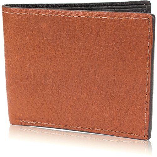 Genuine Brown Leather Bifold Wallet Handmade (8 Card Slots)