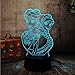 Frozen 3D LED Night Light Elsa Queen Anna Girl Princess Gift Cartoon Figure Desk Table Lamp Flash Gadget Decor Bedroom for Kids Gift(Elsa Anna)