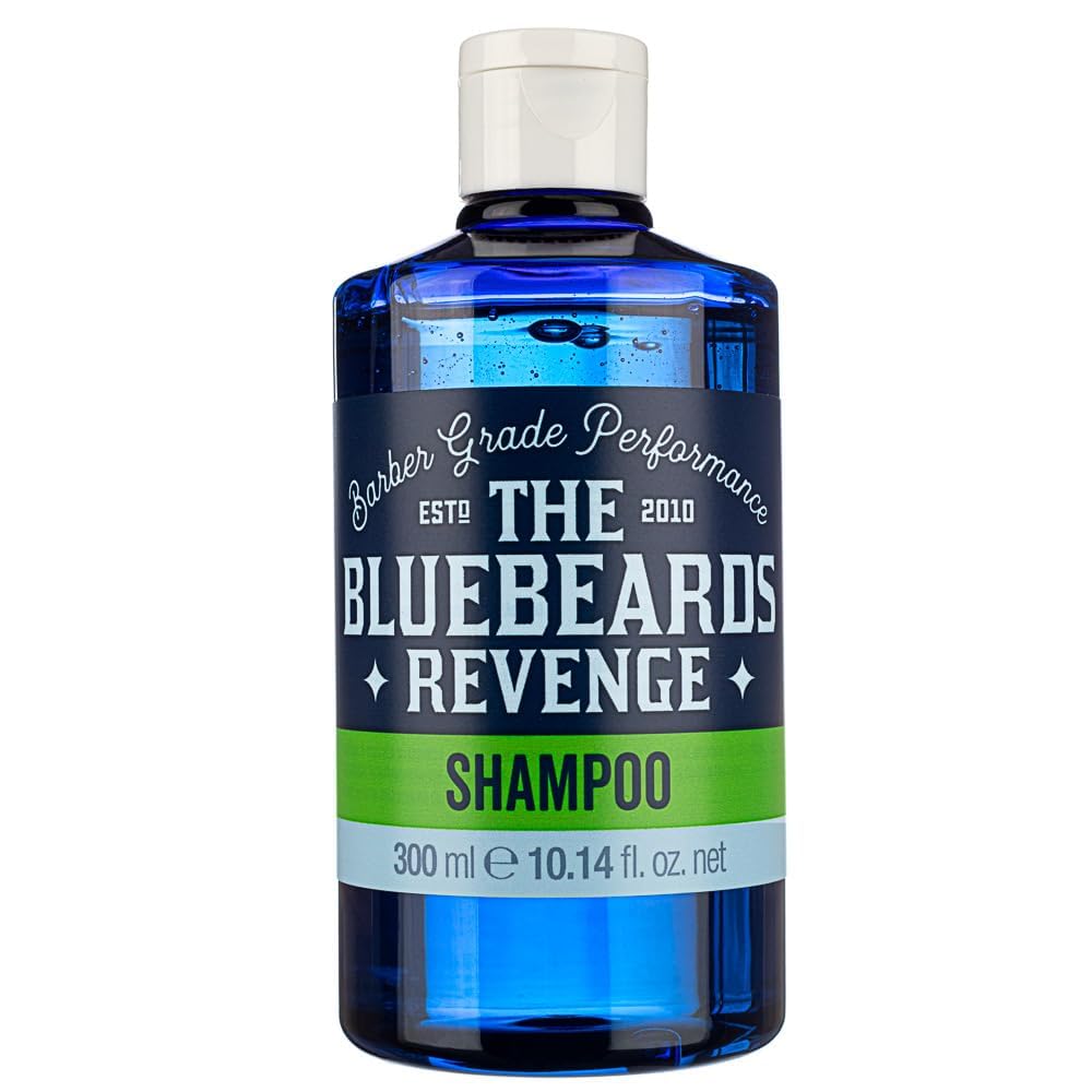 The Bluebeards Revenge, Shampoo For Men, Rehydrates Hair And Scalp, Removing Trapped Dirt, Oil And Styling Products, SLS And Paraben Free, 300ml