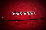 3D ~ Ferrari ~ Metal ~ Silver/Chrome ~ Emblem Mark Badge Logo Decal
