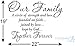 Our Family a Circle of Strength and Love Wall Vinyl Sticker Decal Home Decor Lettering (22