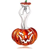 WCRAZYE Halloween Brooches Pin for Women Girls Fashion Cute Halloween Bat Spider Pumpkin Witchy Hat Making Magic Brooches Badges Lapel Pins Fun Holiday Festival Costume Hat Bag Suit Dress Accessories Jewelry