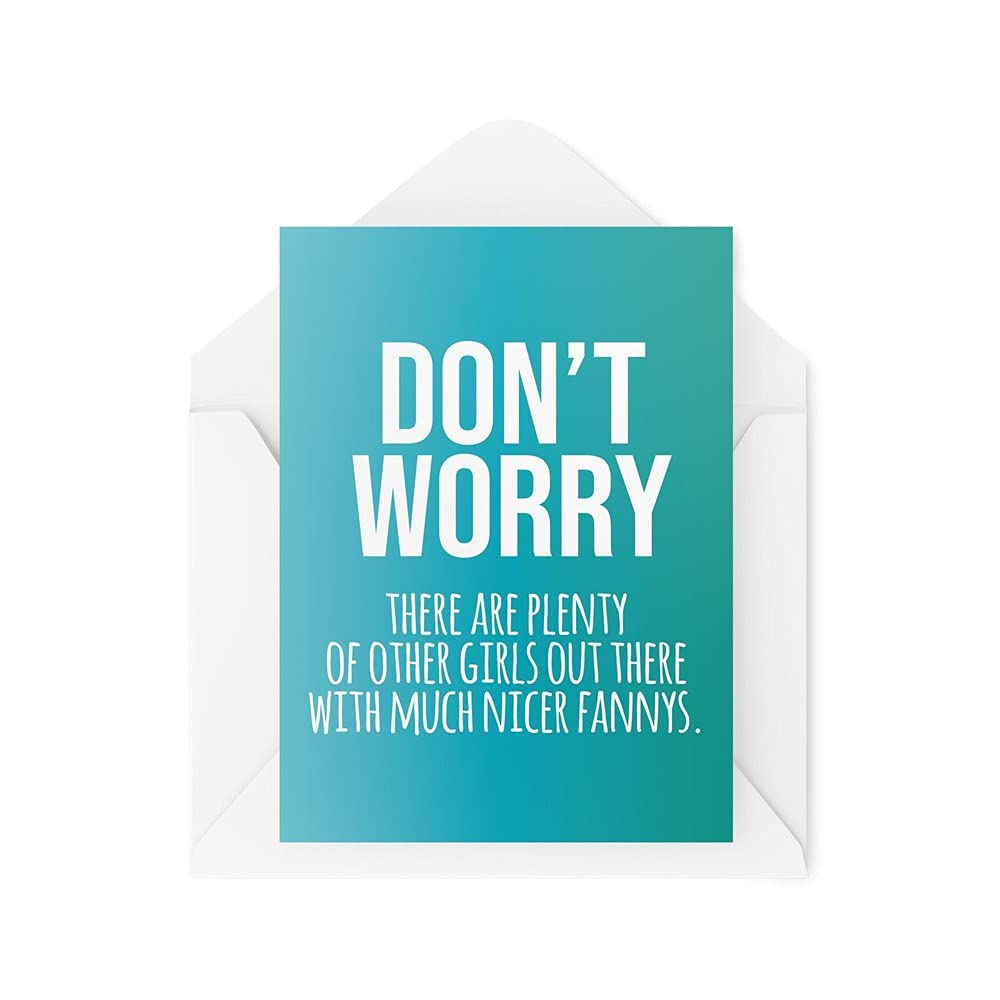 Tongue in Peach Funny Break Up Cards Divorce Card There Are Plenty Of Other Girls Out There for Him Breakup Mate Best Friend Banter Joke CBH550, White, 21 x 15 x 0.2 cm, TIP_CARDS_CBH550