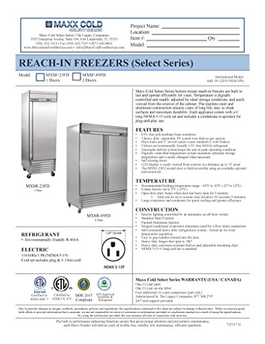 Maxx-Cold-MXSF-23FD-One-1-Door-Reach-In-Upright-Commercial-NSF-Stainless-Steel-Freezer