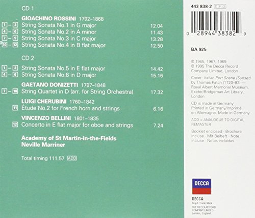 Rossini String Sonatas 1 6 Amazon Sg Music