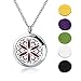 Sunflower 316L Surgical Steel Essential Oil Diffuser Necklace with 23.4