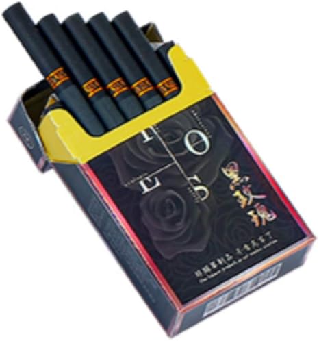 Amazon Huwoymx プレミアムシガーティータバコ チョコレートクリームフレーバー 男性と女性の健康タバコ 雲南中国のハーブティータバコ 緑茶茶の煙 ミントティータバコ きれいな肺の煙 タバコの代替品 100 無煙 100 タールフリー 10パック ブラック