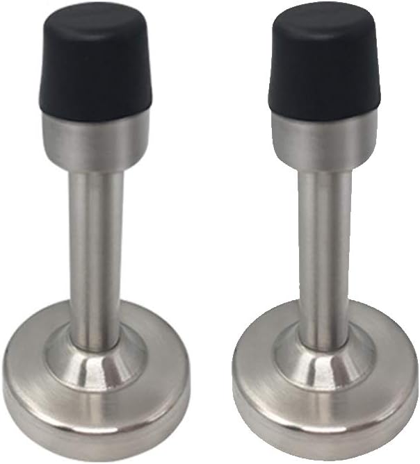 Door Stopper, 2(Pack) Stainless Steel Solid Rigid Door
