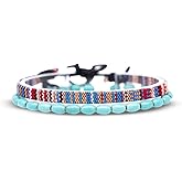 Made by Nami 2 Pcs Boho Surfer Bracelets for Men and Women Waterproof and Adjustable Beach Bracelets for Men and Women Set of 2 Beaded & Braided