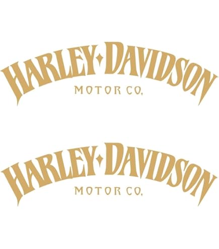 HARLEY-DAVIDSON Aufkleber - Bar & Shield Design In Orange