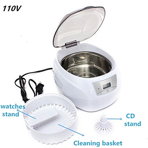 Onezili 110V/220V Digital heated Ultrasonic Cleaner 750ml with free basket