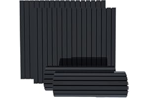 Garage Smith GWP08 Garage Wall Protector Foam Wall Column Corner Guard for Parking Garages - Wall Edge Protector - Wall Corner Edge and Bumpers Guards (4-Pack(Black))