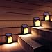 CINOTON Solar Lights,Path Dancing Flame Lighting Waterproof Dusk to Dawn Flickering Outdoor Waterproof Fence Garden Wall Lights (2 Pack)