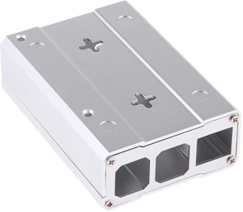 H HILABEE Caja Protectora De Aluminio Caja De Cubierta De Metal para - Gris