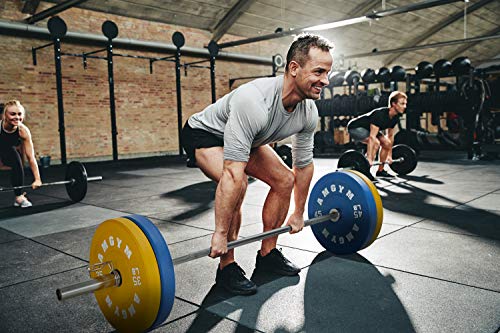 AMGYM-Color-Olympic-Bumper-Plate-Weights-Plates-Bumper-Weight-Plate-Steel-Insert-Strength-Training-Pair