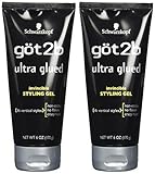 Got2b Ultra Glued Invincible Styling Hair Gel, 6 Ounces (Pack of 2)