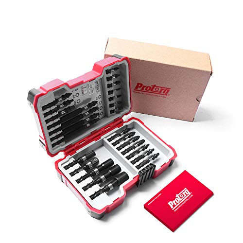 Protorq Impact Driving Accessory Set, 26-Piece,Industrial Strength, 1/4" Hex Shank