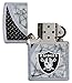 Zippo NFL Oakland Raiders Street Chrome Pocket Lighter, One Size