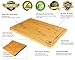 Small Bamboo Cutting Board for Kitchen with Handles and Juice Groove - Butcher Block for Chopping Meat and Vegetables