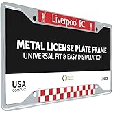 Desert Cactus Liverpool FC Car Accessories Football Soccer Metal License Plate Frame and Tag Holder for Front or Rear of Vehicle (Frame - Design 4)