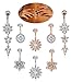 FIBO STEEL 4-16 Pcs 14G Dangle Belly Button Rings for Women Navel Barbell Body Jewelry Piercing 14G